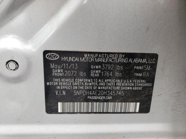 Photo 9 VIN: 5NPDH4AE2DH345745 - HYUNDAI ELANTRA GL 