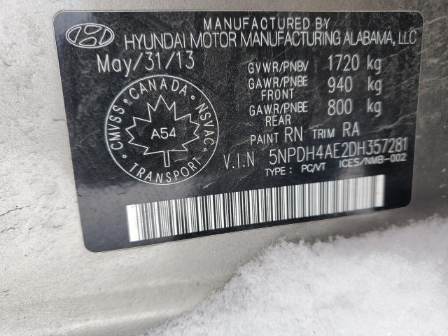 Photo 11 VIN: 5NPDH4AE2DH357281 - HYUNDAI ELANTRA 