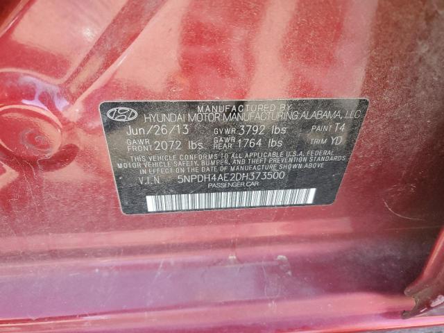 Photo 11 VIN: 5NPDH4AE2DH373500 - HYUNDAI ELANTRA 