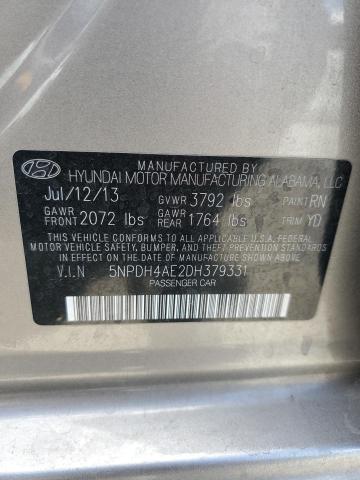 Photo 11 VIN: 5NPDH4AE2DH379331 - HYUNDAI ELANTRA GL 