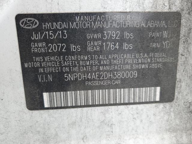 Photo 11 VIN: 5NPDH4AE2DH380009 - HYUNDAI ELANTRA 