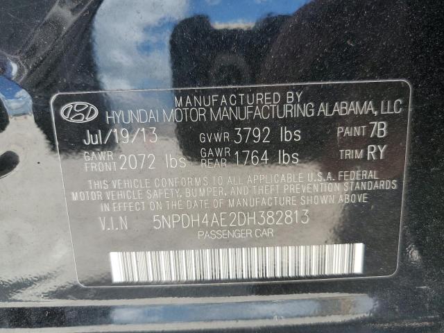 Photo 11 VIN: 5NPDH4AE2DH382813 - HYUNDAI ELANTRA GL 