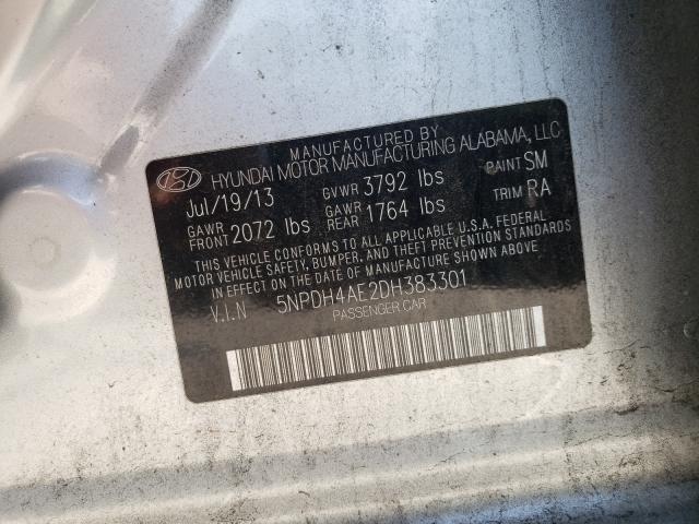 Photo 9 VIN: 5NPDH4AE2DH383301 - HYUNDAI ELANTRA GL 