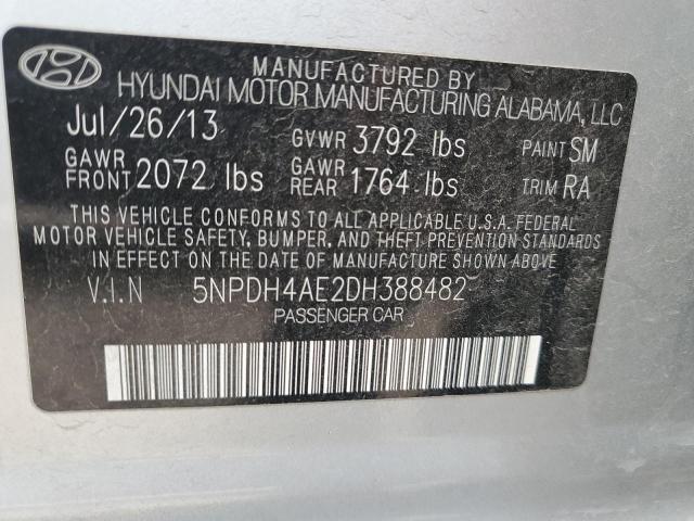 Photo 12 VIN: 5NPDH4AE2DH388482 - HYUNDAI ELANTRA 