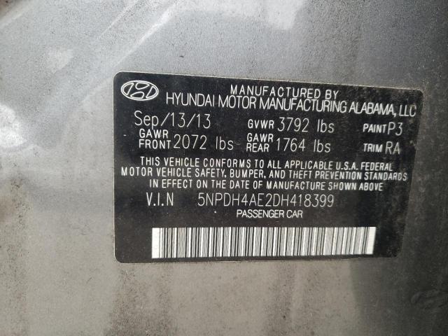 Photo 11 VIN: 5NPDH4AE2DH418399 - HYUNDAI ELANTRA GL 