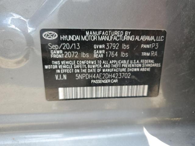 Photo 12 VIN: 5NPDH4AE2DH423702 - HYUNDAI ELANTRA 