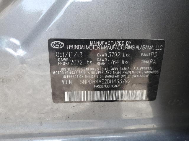 Photo 11 VIN: 5NPDH4AE2DH433792 - HYUNDAI ELANTRA 