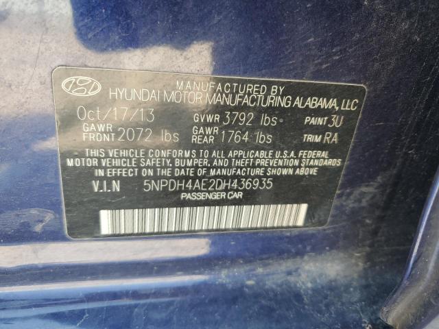 Photo 11 VIN: 5NPDH4AE2DH436935 - HYUNDAI ELANTRA 