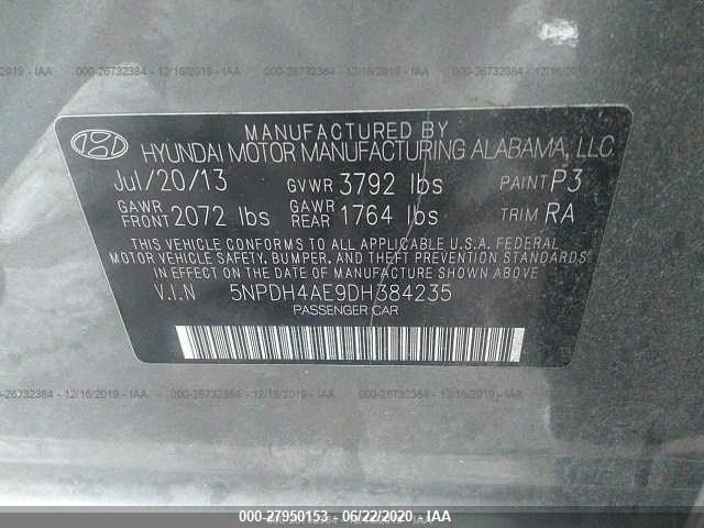 Photo 8 VIN: 5NPDH4AE2DH438765 - HYUNDAI ELANTRA 