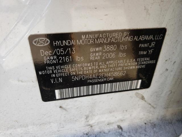 Photo 9 VIN: 5NPDH4AE2EH458662 - HYUNDAI ELANTRA SE 