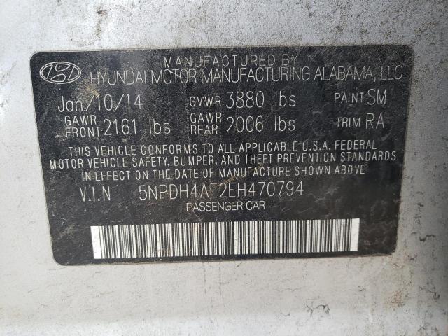 Photo 11 VIN: 5NPDH4AE2EH470794 - HYUNDAI ELANTRA 