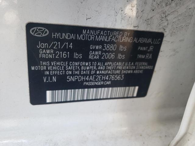 Photo 11 VIN: 5NPDH4AE2EH476563 - HYUNDAI ELANTRA SE 