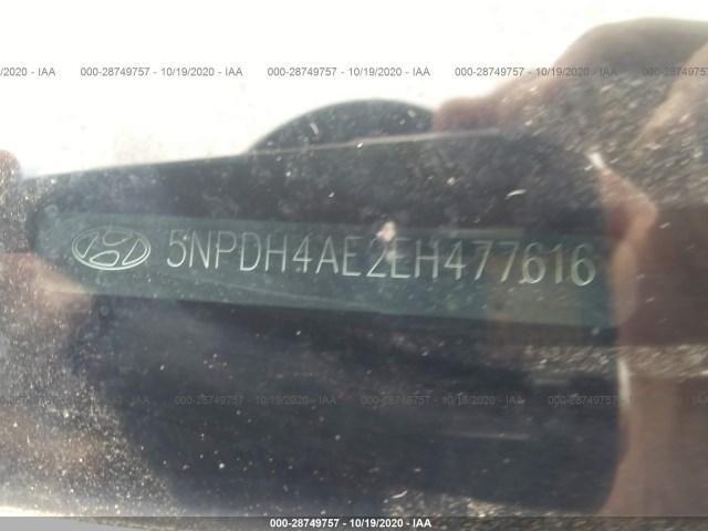 Photo 8 VIN: 5NPDH4AE2EH477616 - HYUNDAI ELANTRA 