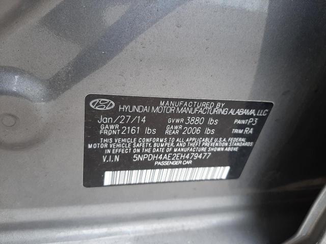 Photo 11 VIN: 5NPDH4AE2EH479477 - HYUNDAI ELANTRA SE 