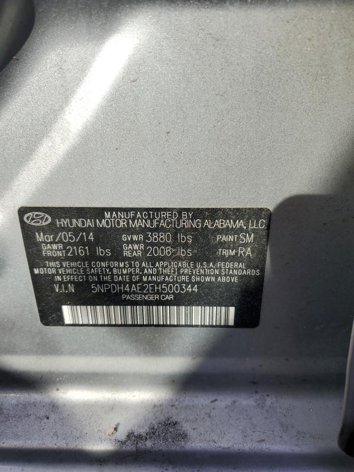 Photo 11 VIN: 5NPDH4AE2EH500344 - HYUNDAI ELANTRA 