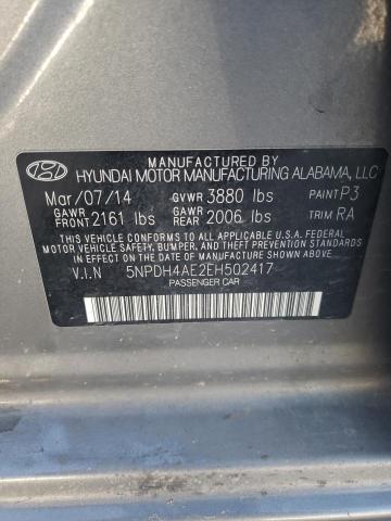 Photo 11 VIN: 5NPDH4AE2EH502417 - HYUNDAI ELANTRA SE 