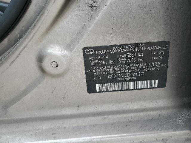 Photo 11 VIN: 5NPDH4AE2EH520271 - HYUNDAI ELANTRA SE 