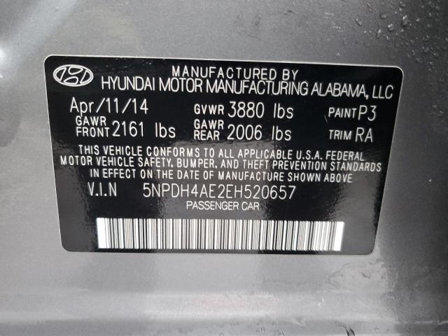 Photo 11 VIN: 5NPDH4AE2EH520657 - HYUNDAI ELANTRA 