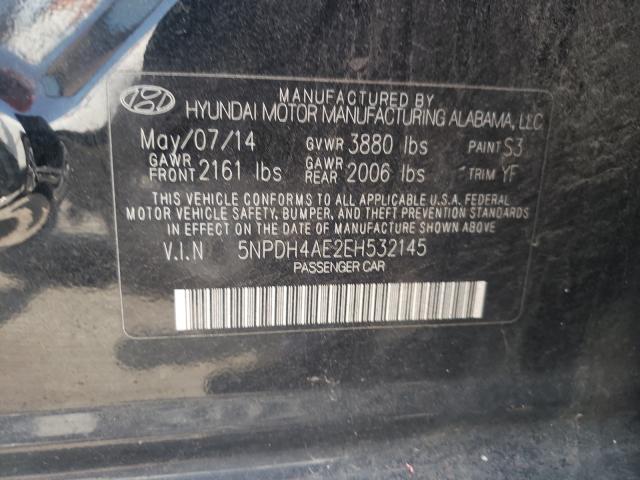 Photo 9 VIN: 5NPDH4AE2EH532145 - HYUNDAI ELANTRA SE 