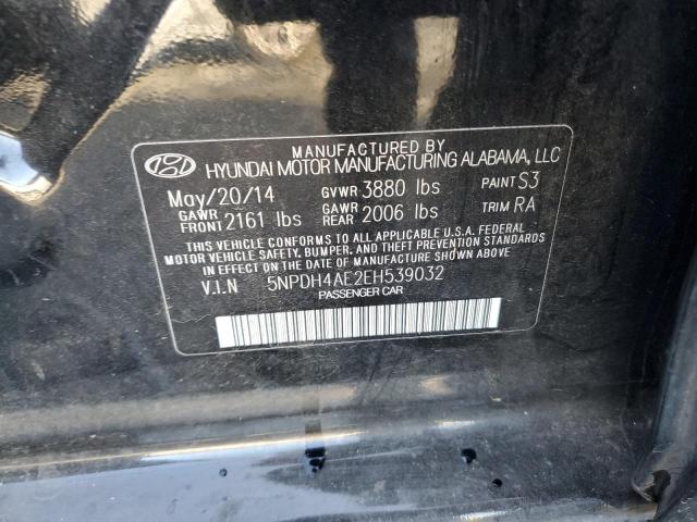 Photo 11 VIN: 5NPDH4AE2EH539032 - HYUNDAI ELANTRA SE 