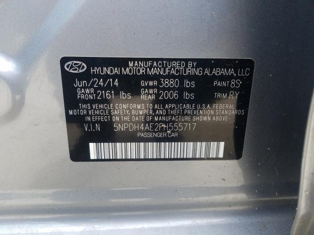 Photo 9 VIN: 5NPDH4AE2FH555717 - HYUNDAI ELANTRA SE 