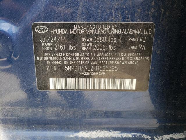 Photo 9 VIN: 5NPDH4AE2FH565325 - HYUNDAI ELANTRA SE 