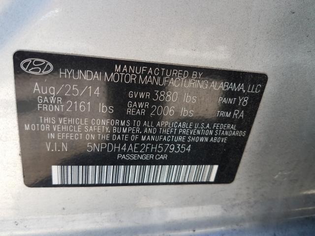 Photo 9 VIN: 5NPDH4AE2FH579354 - HYUNDAI ELANTRA SE 