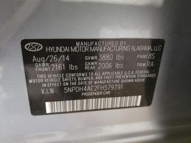 Photo 9 VIN: 5NPDH4AE2FH579791 - HYUNDAI ELANTRA 