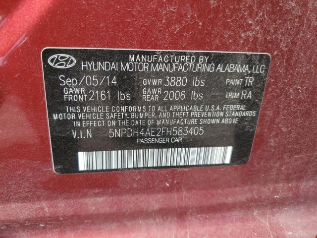 Photo 11 VIN: 5NPDH4AE2FH583405 - HYUNDAI ELANTRA 