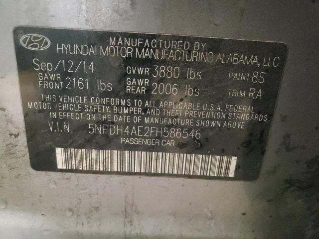 Photo 11 VIN: 5NPDH4AE2FH586546 - HYUNDAI ELANTRA SE 