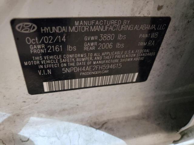 Photo 11 VIN: 5NPDH4AE2FH594615 - HYUNDAI ELANTRA SE 