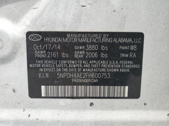 Photo 11 VIN: 5NPDH4AE2FH600753 - HYUNDAI ELANTRA 