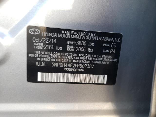 Photo 11 VIN: 5NPDH4AE2FH602387 - HYUNDAI ELANTRA 