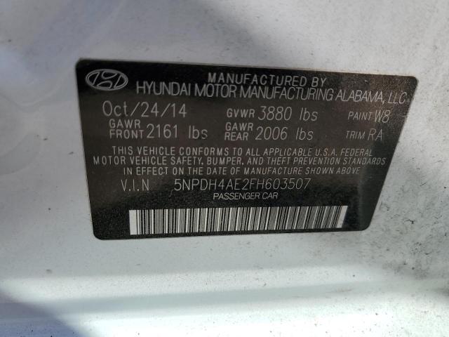 Photo 11 VIN: 5NPDH4AE2FH603507 - HYUNDAI ELANTRA 