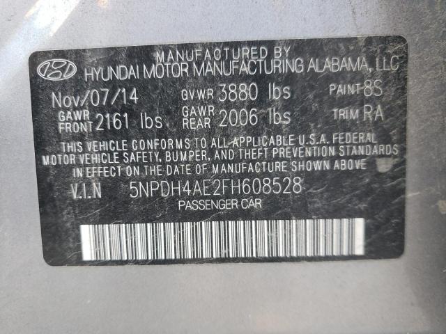 Photo 9 VIN: 5NPDH4AE2FH608528 - HYUNDAI ELANTRA SE 