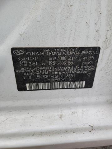 Photo 11 VIN: 5NPDH4AE2FH611865 - HYUNDAI ELANTRA SE 