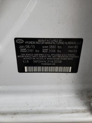 Photo 9 VIN: 5NPDH4AE2FH630108 - HYUNDAI ELANTRA SE 