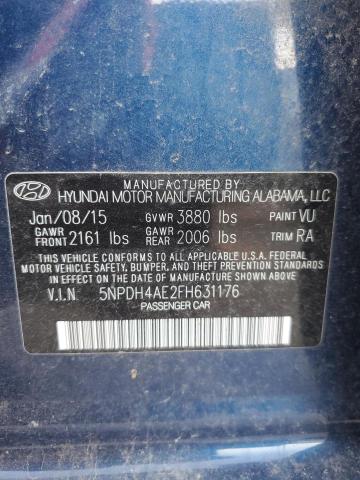 Photo 11 VIN: 5NPDH4AE2FH631176 - HYUNDAI ELANTRA SE 