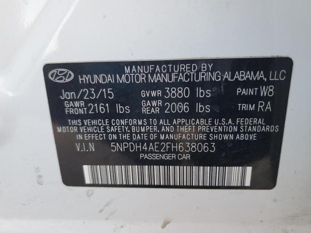 Photo 11 VIN: 5NPDH4AE2FH638063 - HYUNDAI ELANTRA 