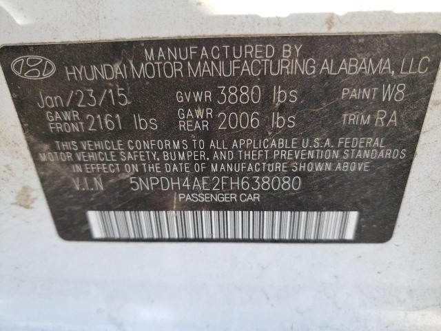 Photo 11 VIN: 5NPDH4AE2FH638080 - HYUNDAI ELANTRA 