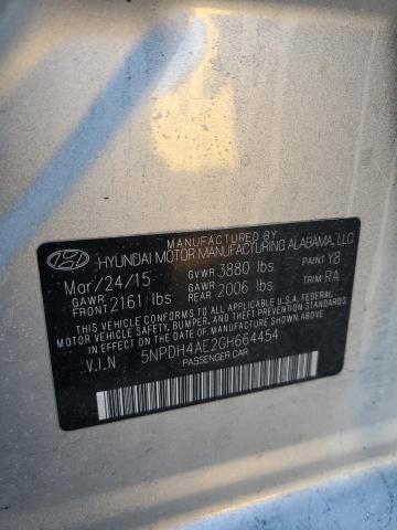 Photo 11 VIN: 5NPDH4AE2GH664454 - HYUNDAI ELANTRA 