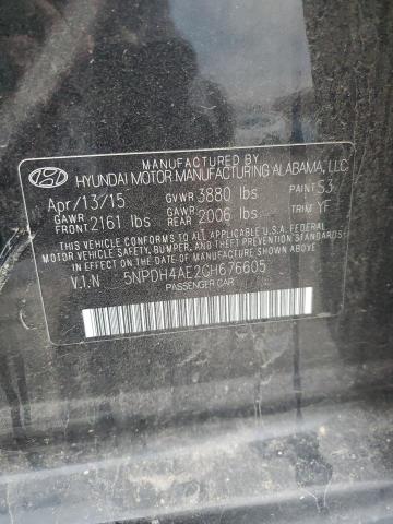 Photo 11 VIN: 5NPDH4AE2GH676605 - HYUNDAI ELANTRA SE 