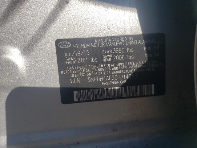 Photo 11 VIN: 5NPDH4AE2GH714043 - HYUNDAI ELANTRA SE 