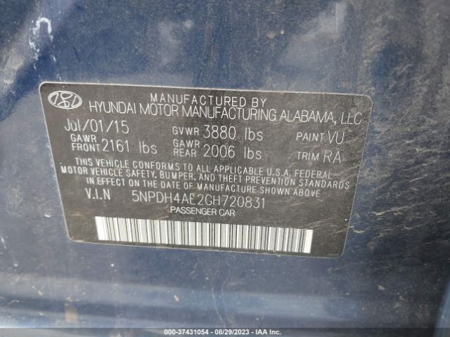 Photo 8 VIN: 5NPDH4AE2GH720831 - HYUNDAI ELANTRA 