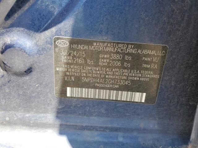 Photo 11 VIN: 5NPDH4AE2GH733045 - HYUNDAI ELANTRA SE 