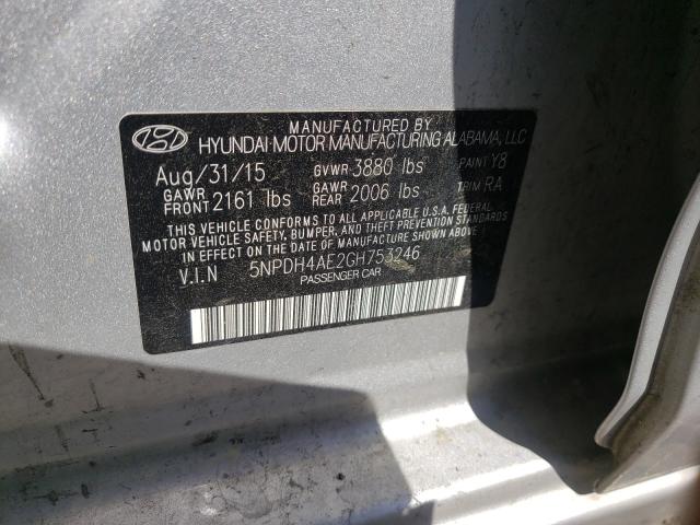 Photo 9 VIN: 5NPDH4AE2GH753246 - HYUNDAI ELANTRA 