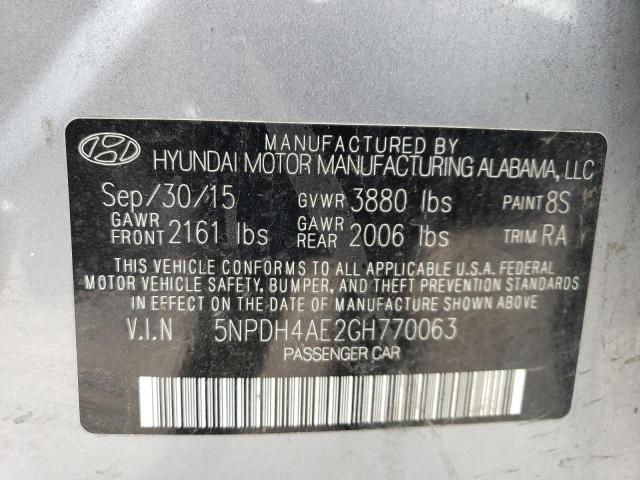 Photo 11 VIN: 5NPDH4AE2GH770063 - HYUNDAI ELANTRA SE 