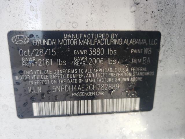 Photo 9 VIN: 5NPDH4AE2GH782889 - HYUNDAI ELANTRA SE 