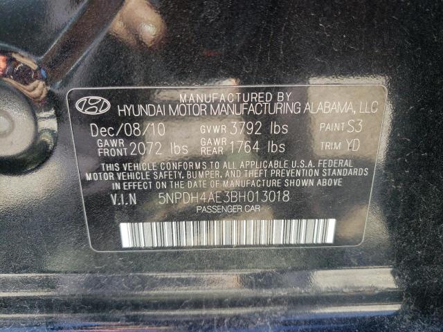 Photo 11 VIN: 5NPDH4AE3BH013018 - HYUNDAI ELANTRA GL 