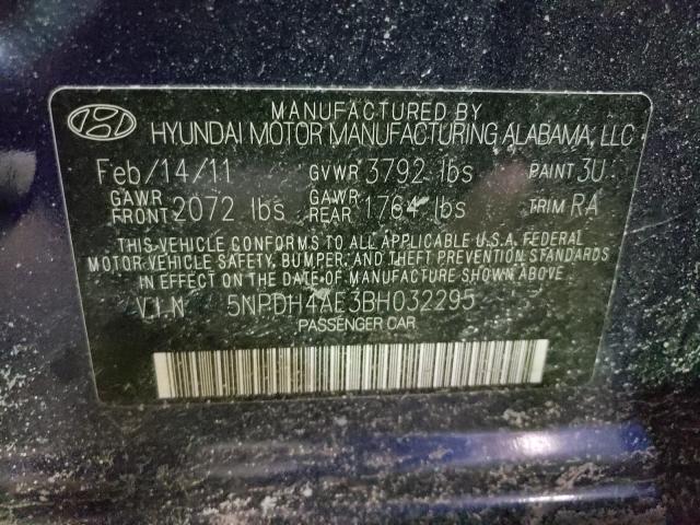 Photo 9 VIN: 5NPDH4AE3BH032295 - HYUNDAI ELANTRA GL 